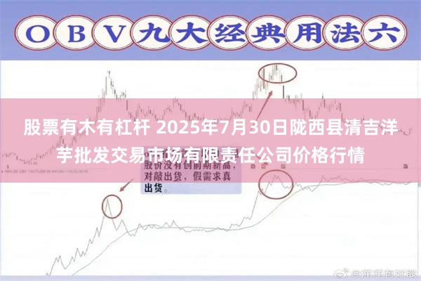 股票有木有杠杆 2025年7月30日陇西县清吉洋芋批发交易市场有限责任公司价格行情