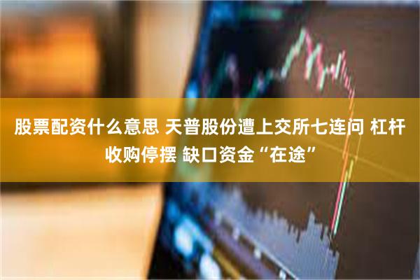股票配资什么意思 天普股份遭上交所七连问 杠杆收购停摆 缺口资金“在途”